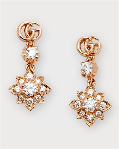 gucci earrings dangle|gucci embroidered earrings.